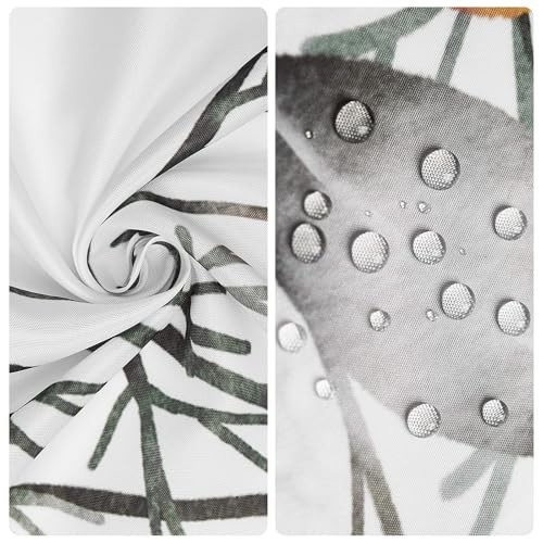 Custom Printed Bath Curtain — custom printed polyester bath curtain detail view