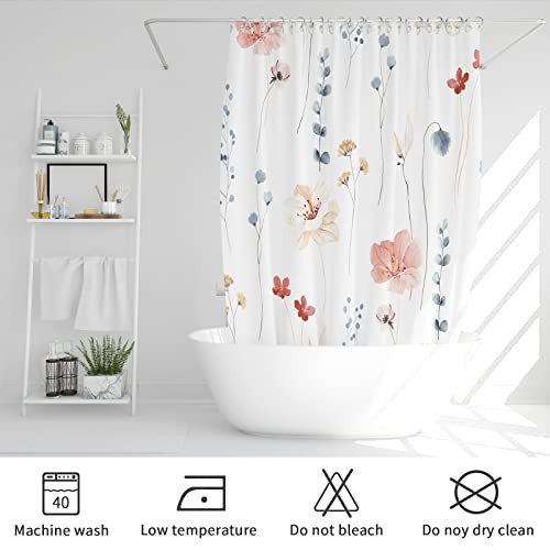 Custom Printed Bath Curtain — custom printed polyester bath curtain detail view