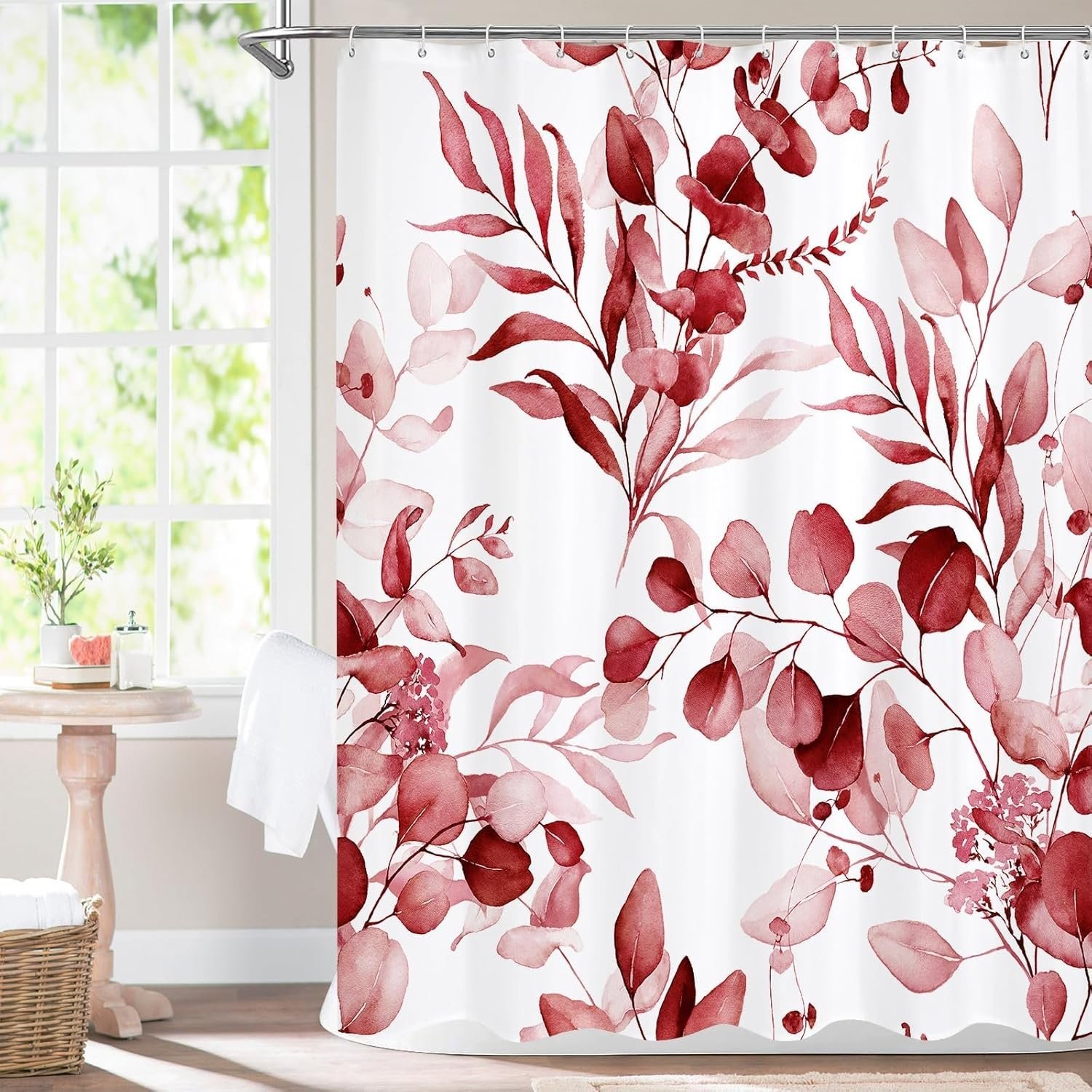 Custom Printed Bath Curtain — custom printed polyester bath curtain
