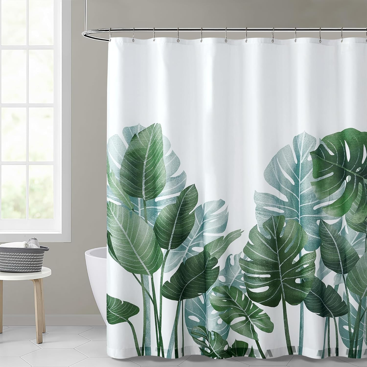Custom Printed Bath Curtain — custom printed polyester bath curtain