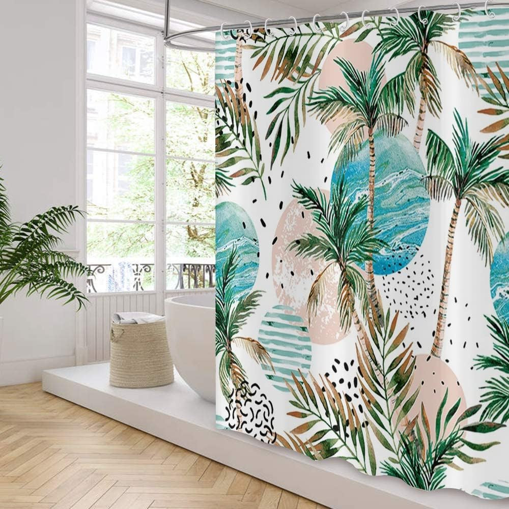 Custom Printed Bath Curtain — custom printed polyester bath curtain