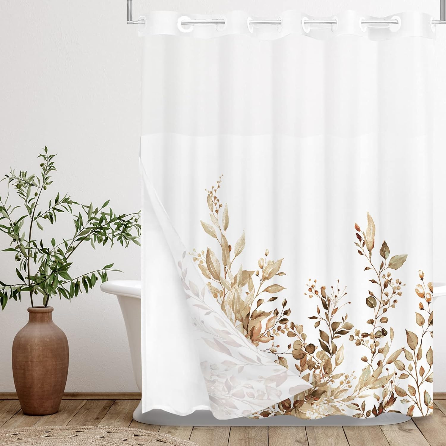 Custom Printed Bath Curtain — custom printed polyester bath curtain