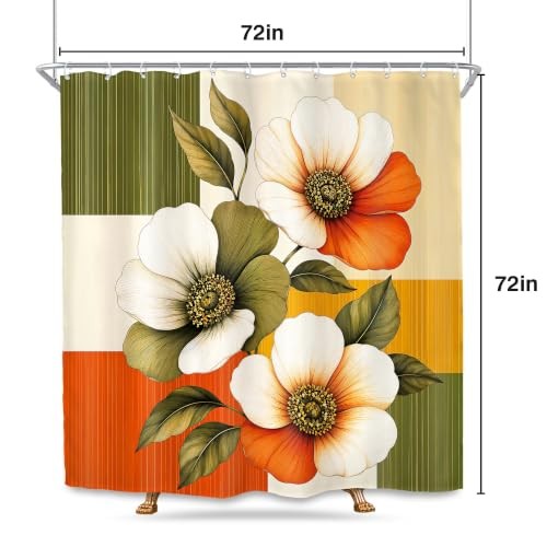 Custom Printed Bath Curtain — custom printed polyester bath curtain detail view