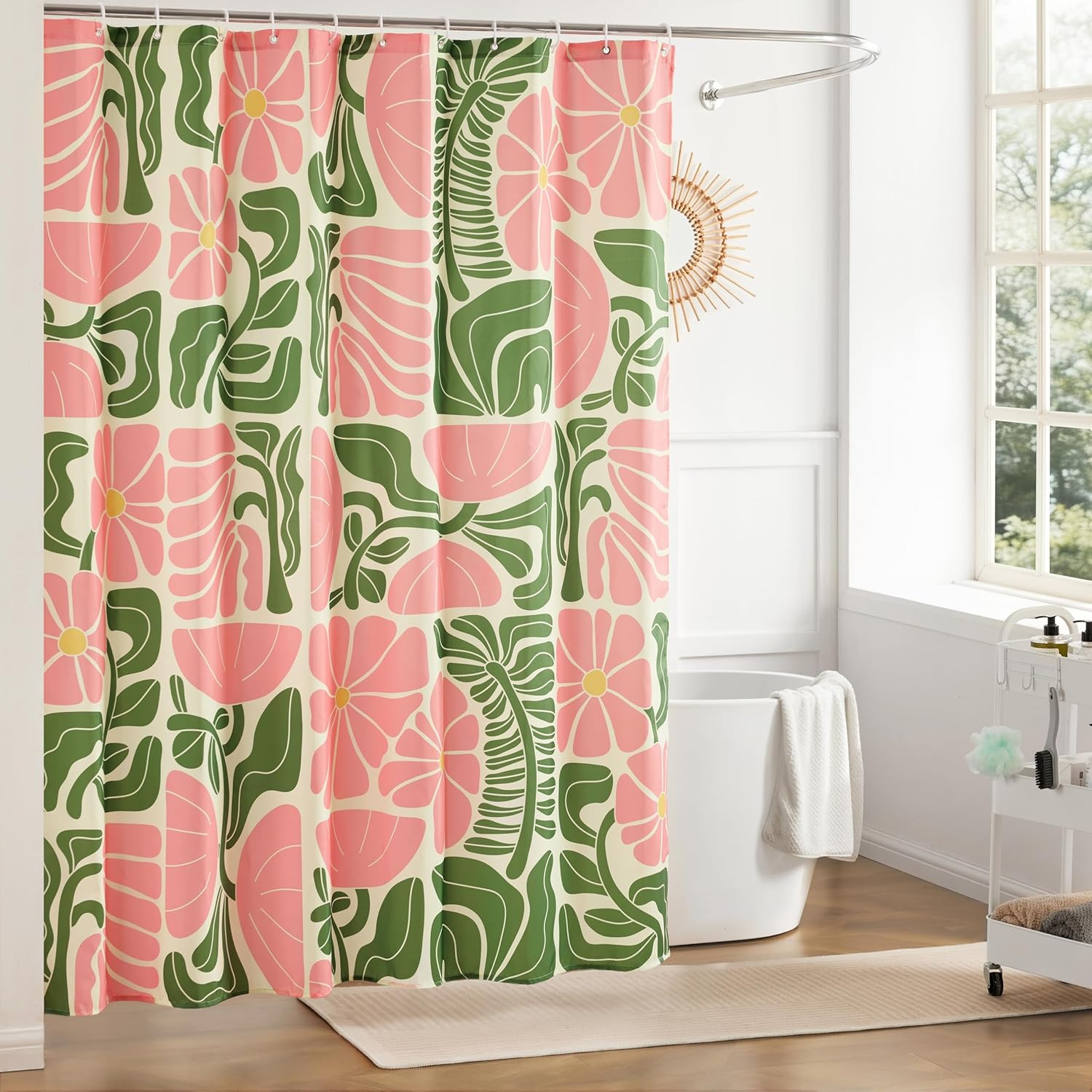 Custom Printed Bath Curtain — custom printed polyester bath curtain