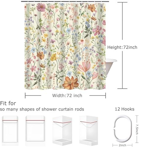 Custom Printed Bath Curtain — custom printed polyester bath curtain detail view