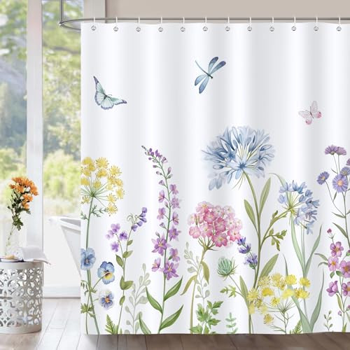 Custom Printed Bath Curtain — custom printed polyester bath curtain detail view