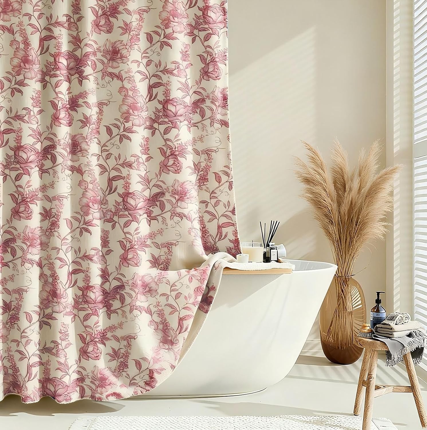Custom Printed Bath Curtain — custom printed polyester bath curtain