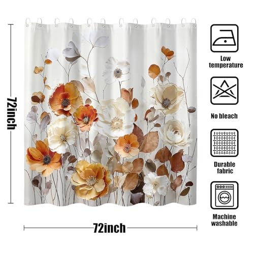 Custom Printed Bath Curtain — custom printed polyester bath curtain detail view