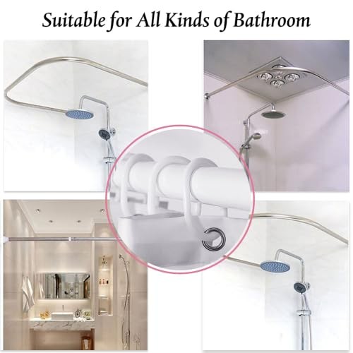 Custom Printed Bath Curtain — custom printed polyester bath curtain detail view