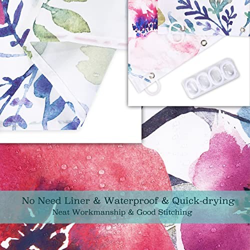 Custom Printed Bath Curtain — custom printed polyester bath curtain detail view