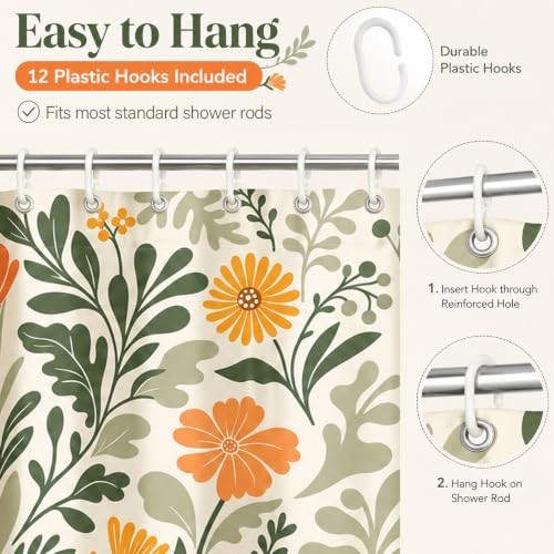Custom Printed Bath Curtain — custom printed polyester bath curtain detail view