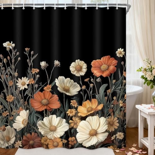 Custom Printed Bath Curtain — custom printed polyester bath curtain detail view