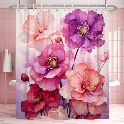 Custom Printed Bath Curtain — custom printed polyester bath curtain