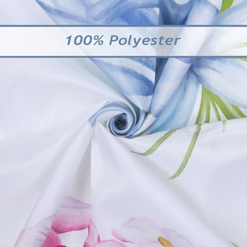 Custom Printed Bath Curtain — custom printed polyester bath curtain detail view