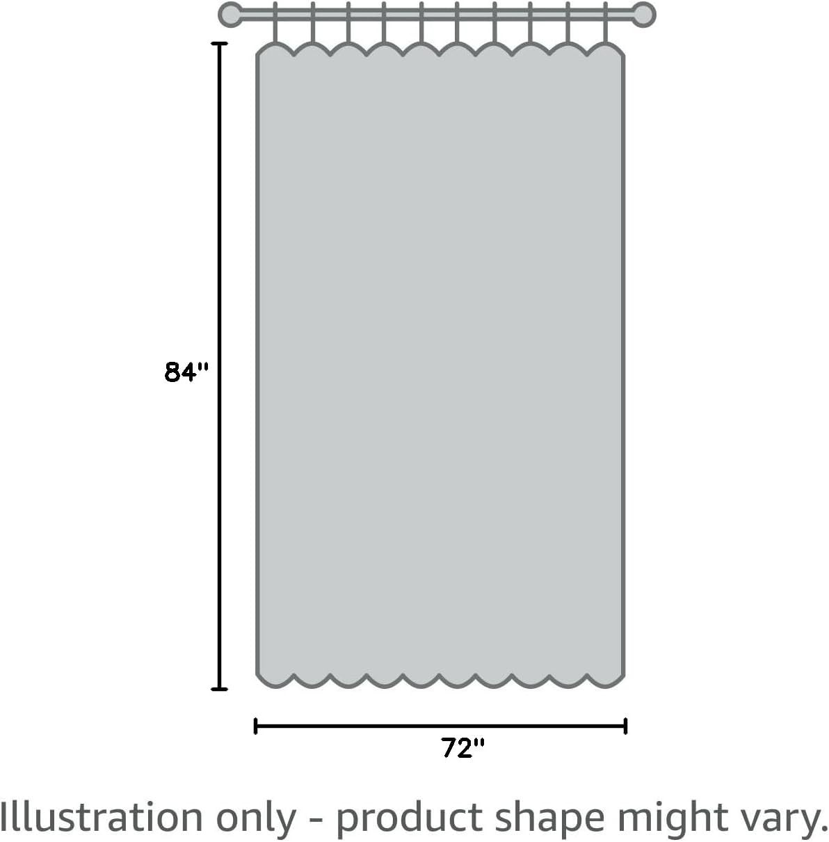 Custom Printed Bath Curtain — custom printed polyester bath curtain detail view