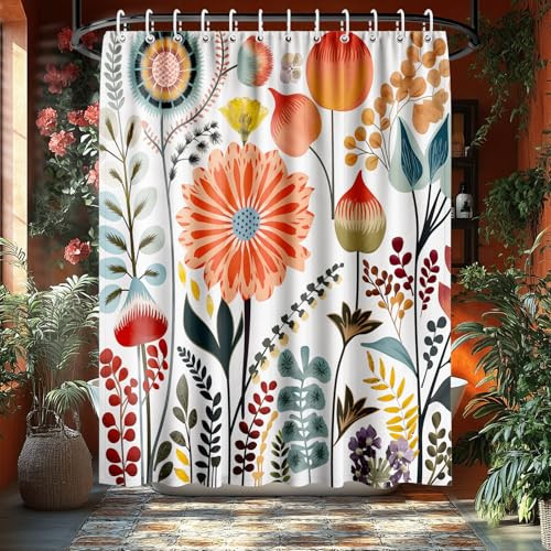 Custom Printed Bath Curtain — custom printed polyester bath curtain