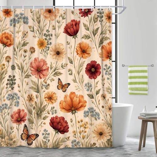 Custom Printed Bath Curtain — custom printed polyester bath curtain detail view