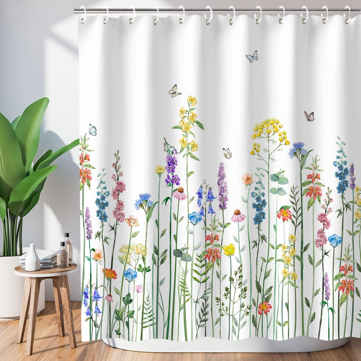 Custom Printed Bath Curtain — custom printed polyester bath curtain
