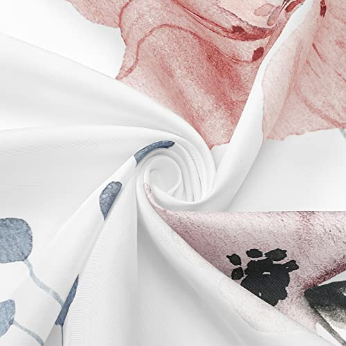 Custom Printed Bath Curtain — custom printed polyester bath curtain detail view