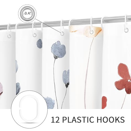 Custom Printed Bath Curtain — custom printed polyester bath curtain detail view