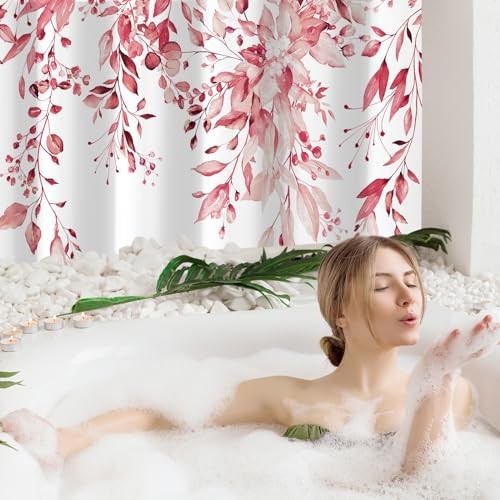 Custom Printed Bath Curtain — custom printed polyester bath curtain detail view
