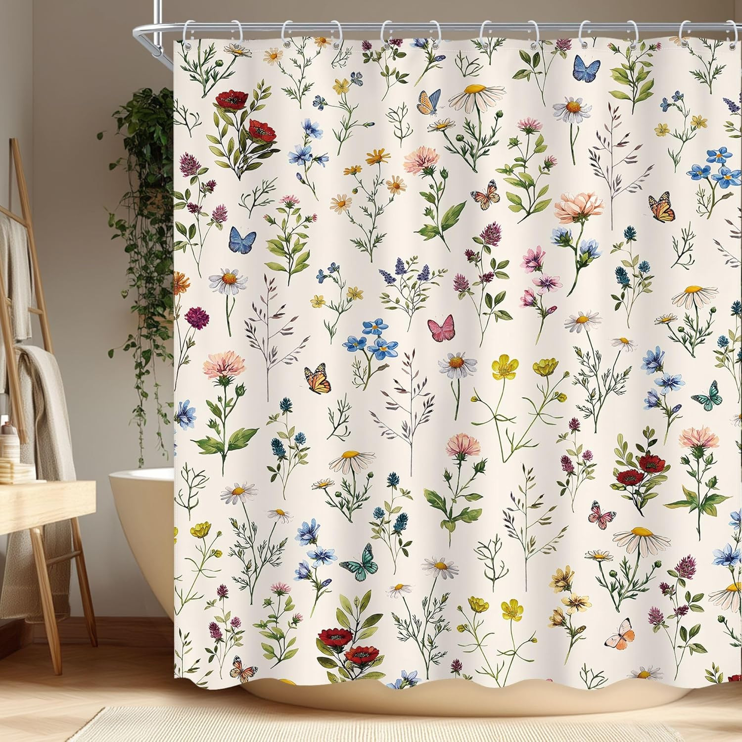 Custom Printed Bath Curtain — custom printed polyester bath curtain