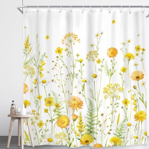 Custom Printed Bath Curtain — custom printed polyester bath curtain detail view
