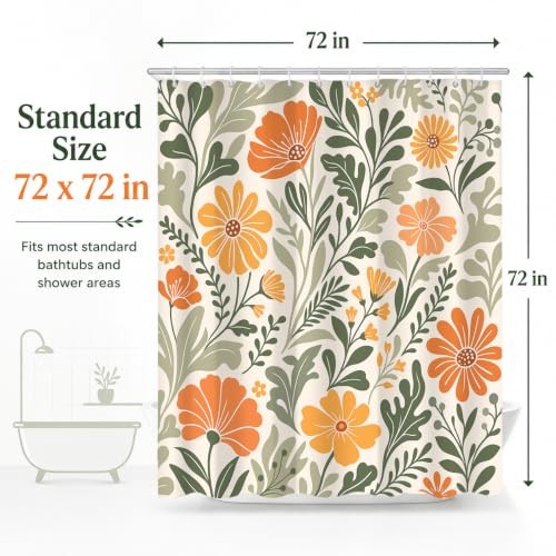 Custom Printed Bath Curtain — custom printed polyester bath curtain detail view