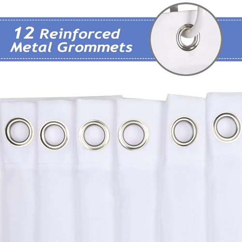 Custom Printed Bath Curtain — custom printed polyester bath curtain detail view
