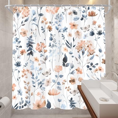 Custom Printed Bath Curtain — custom printed polyester bath curtain detail view