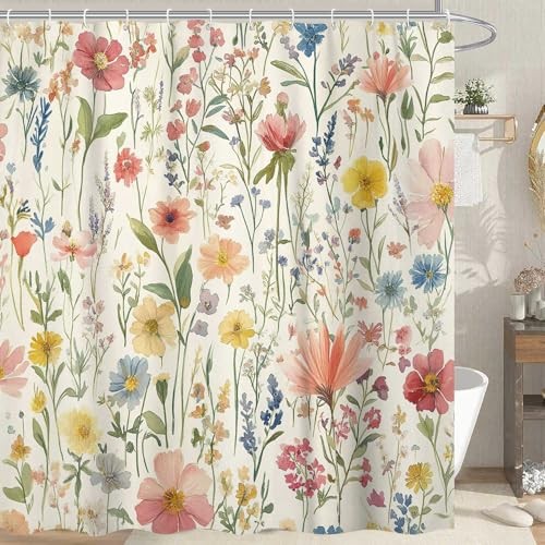 Custom Printed Bath Curtain — custom printed polyester bath curtain detail view