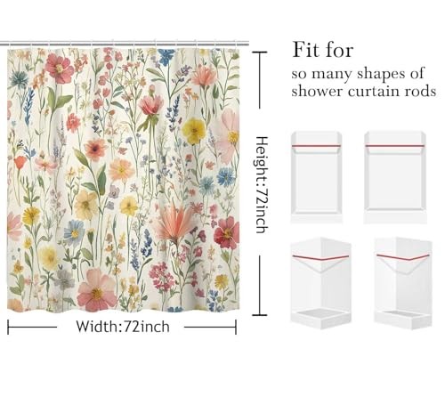 Custom Printed Bath Curtain — custom printed polyester bath curtain detail view