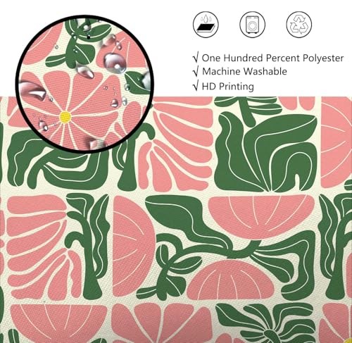 Custom Printed Bath Curtain — custom printed polyester bath curtain detail view