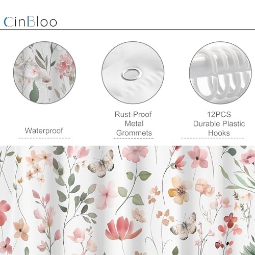 Custom Printed Bath Curtain — custom printed polyester bath curtain detail view