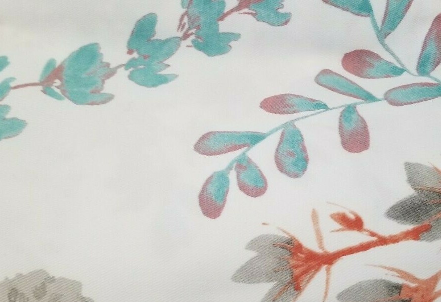 Custom Printed Bath Curtain — custom printed polyester bath curtain detail view