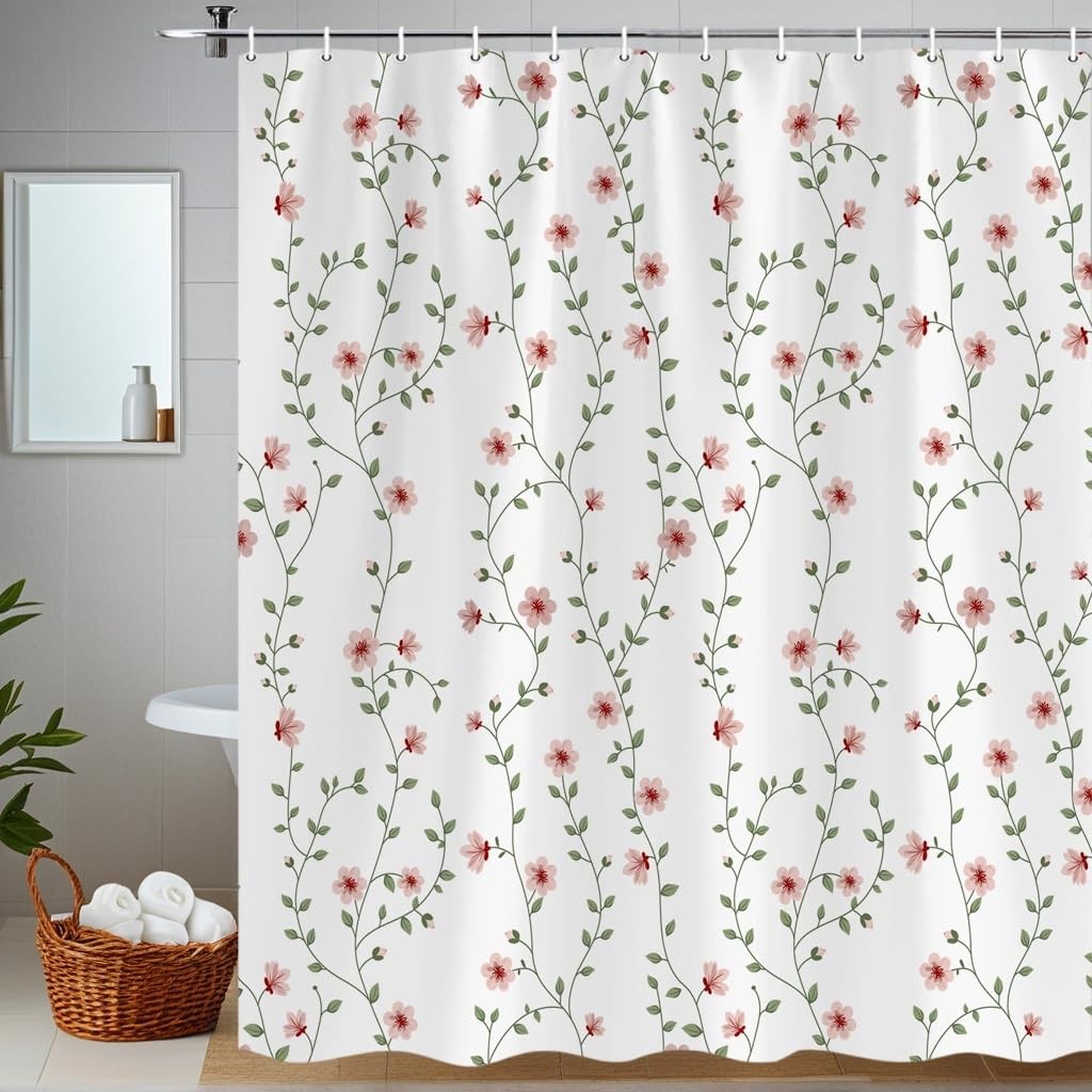 Custom Printed Bath Curtain — custom printed polyester bath curtain