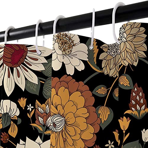 Custom Printed Bath Curtain — custom printed polyester bath curtain detail view