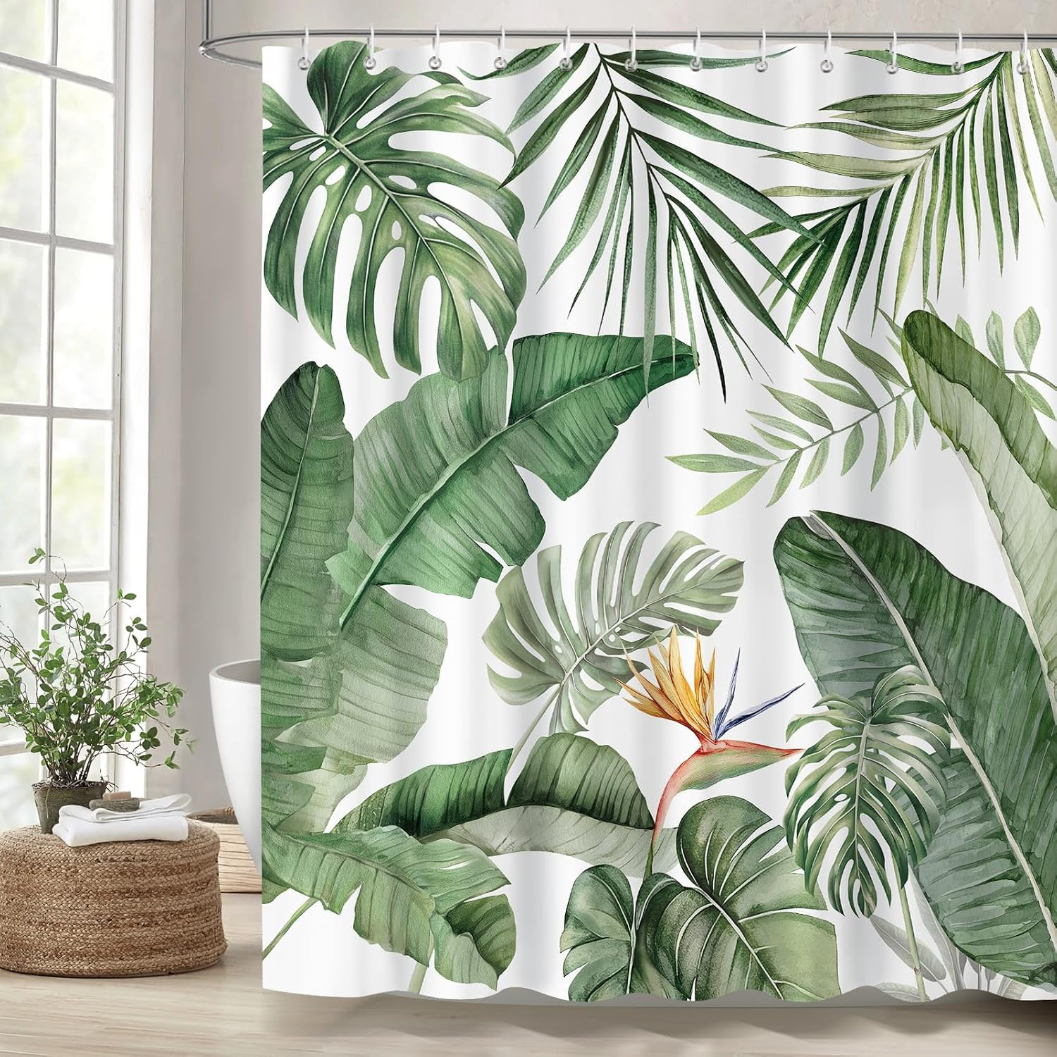 Custom Printed Bath Curtain — custom printed polyester bath curtain