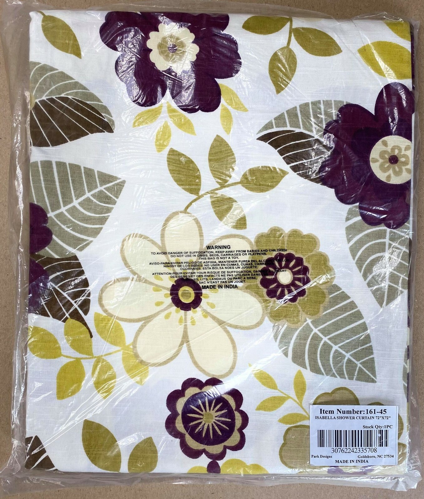 Custom Printed Bath Curtain — custom printed polyester bath curtain detail view