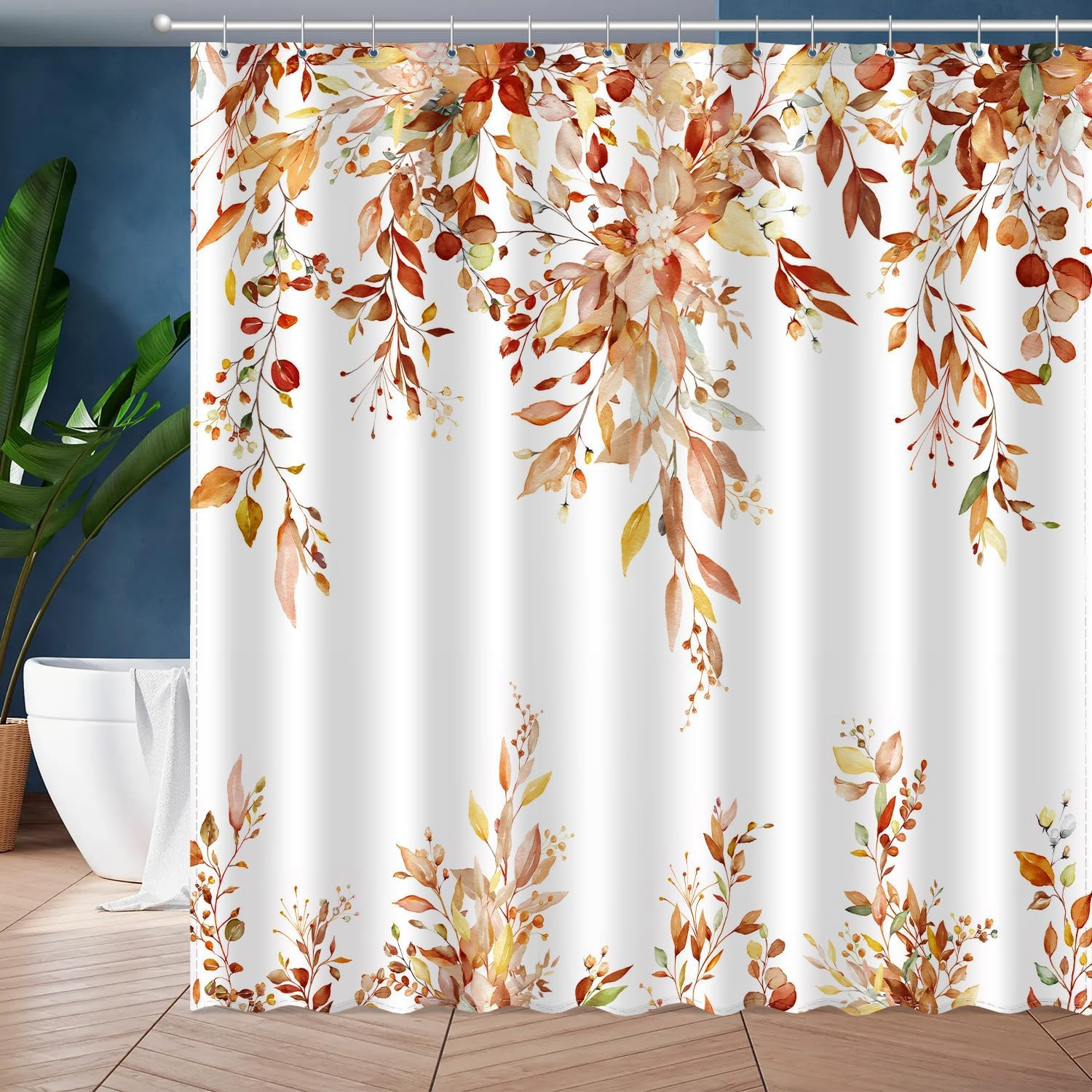 Custom Printed Bath Curtain — custom printed polyester bath curtain