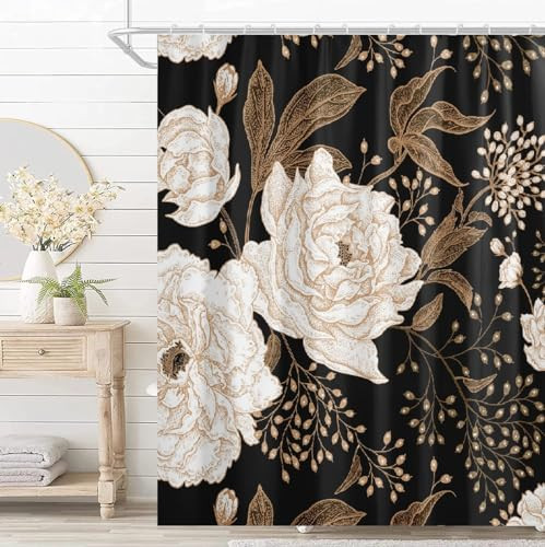 Custom Printed Bath Curtain — custom printed polyester bath curtain