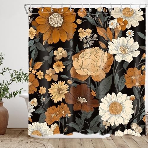 Custom Printed Bath Curtain — custom printed polyester bath curtain detail view