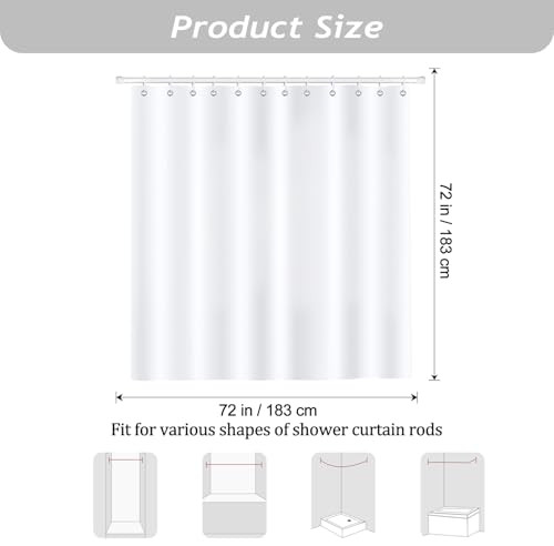 Custom Printed Bath Curtain — custom printed polyester bath curtain detail view