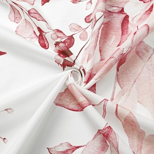 Custom Printed Bath Curtain — custom printed polyester bath curtain detail view