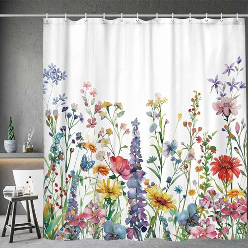 Custom Printed Bath Curtain — custom printed polyester bath curtain