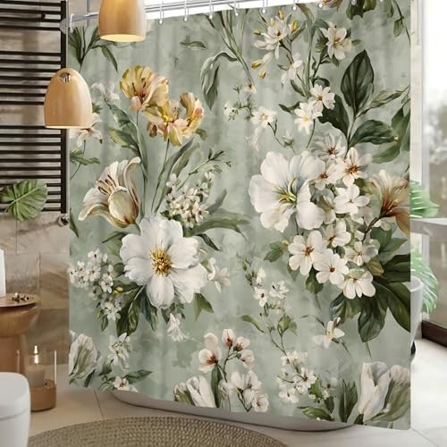 Custom Printed Bath Curtain — custom printed polyester bath curtain