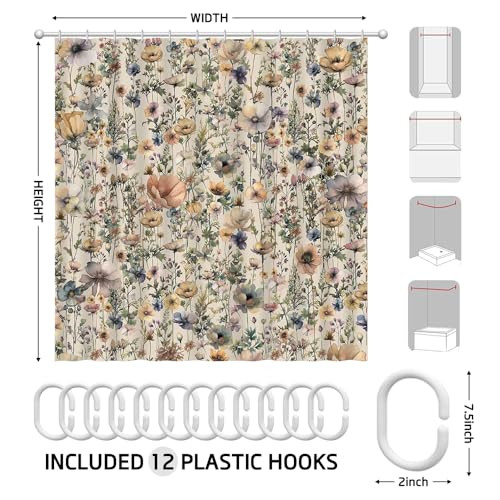 Custom Printed Bath Curtain — custom printed polyester bath curtain detail view