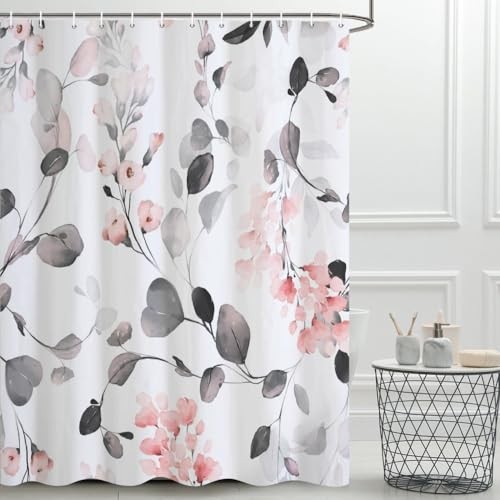 Custom Printed Bath Curtain — custom printed polyester bath curtain detail view