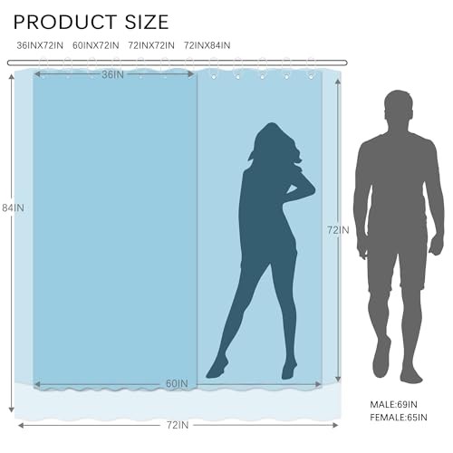 Custom Printed Bath Curtain — custom printed polyester bath curtain detail view