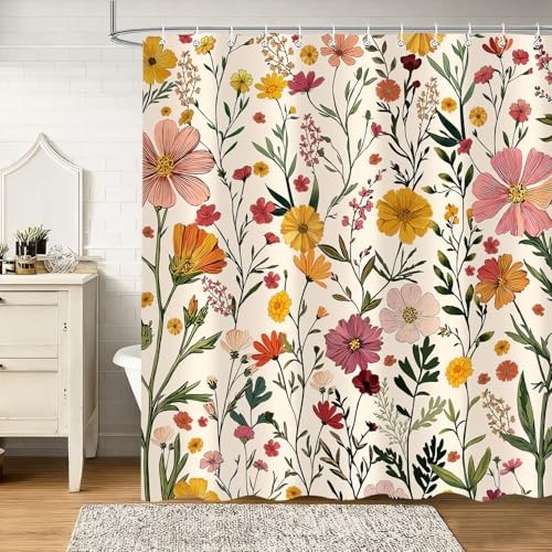 Custom Printed Bath Curtain — custom printed polyester bath curtain detail view